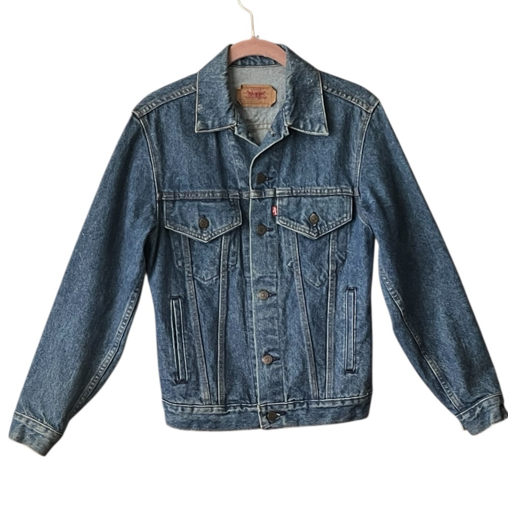 Vintage 1987 Levi Denim Jean Trucker Jacket. Size R34. - Picture 3 of 6